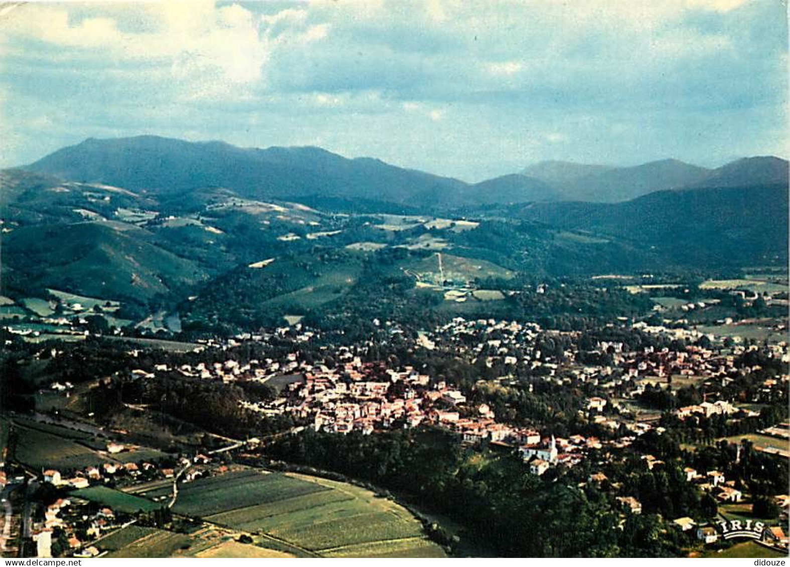 64 - Cambo les Bains - Vue Générale aérienne et la Nive - Flamme Postale de Cambo les Bains - CPM - Voir Scans Recto-Ver