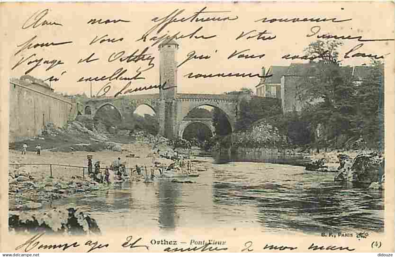 64 - Orthez - Pont vieux - Animée - CPA - Voir Scans Recto-Verso