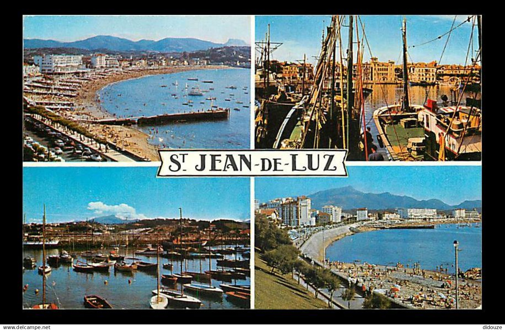 64 - Saint Jean de Luz - Multivues - Bateaux - Flamme Postale de Saint Jean de Luz - CPM - Voir Scans Recto-Verso