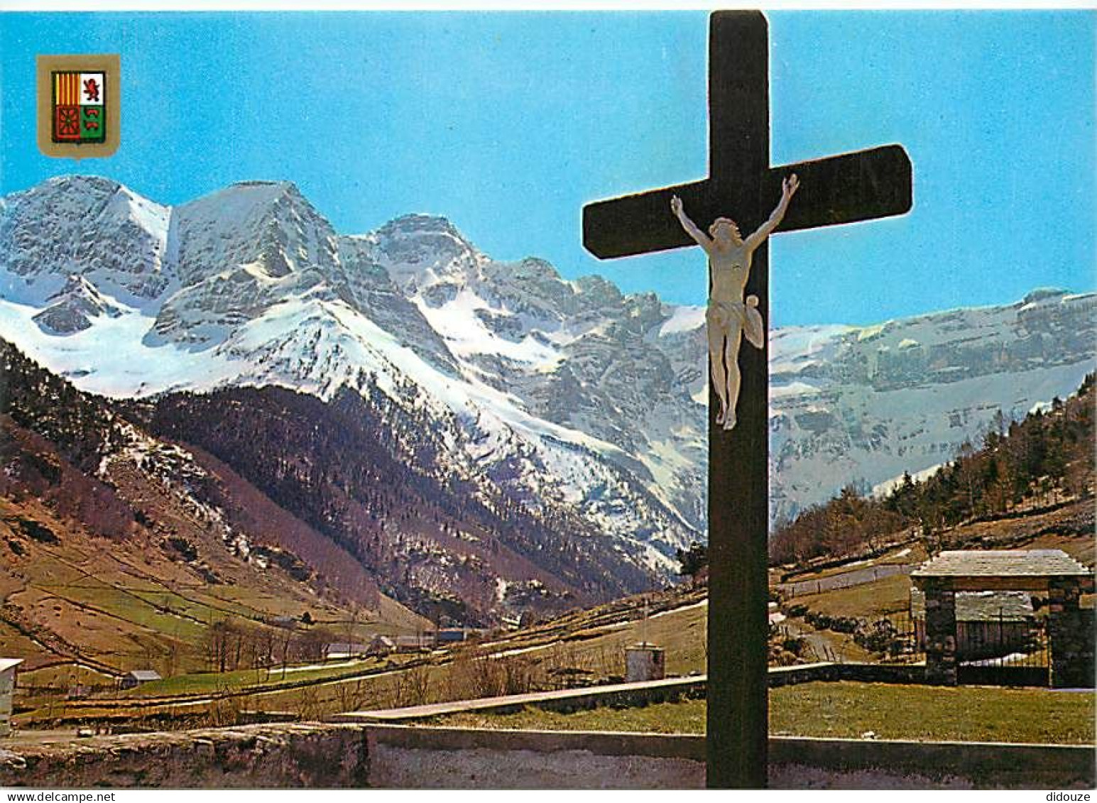 65 - Gavarnie - Le Cirque de Gavarnie - Christ Protège les montagnards - CPM - Voir Scans Recto-Verso