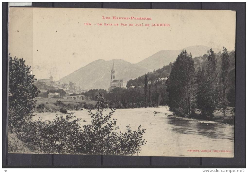 65 - Lourdes -  La Gave de Pau an aval de Lourdes