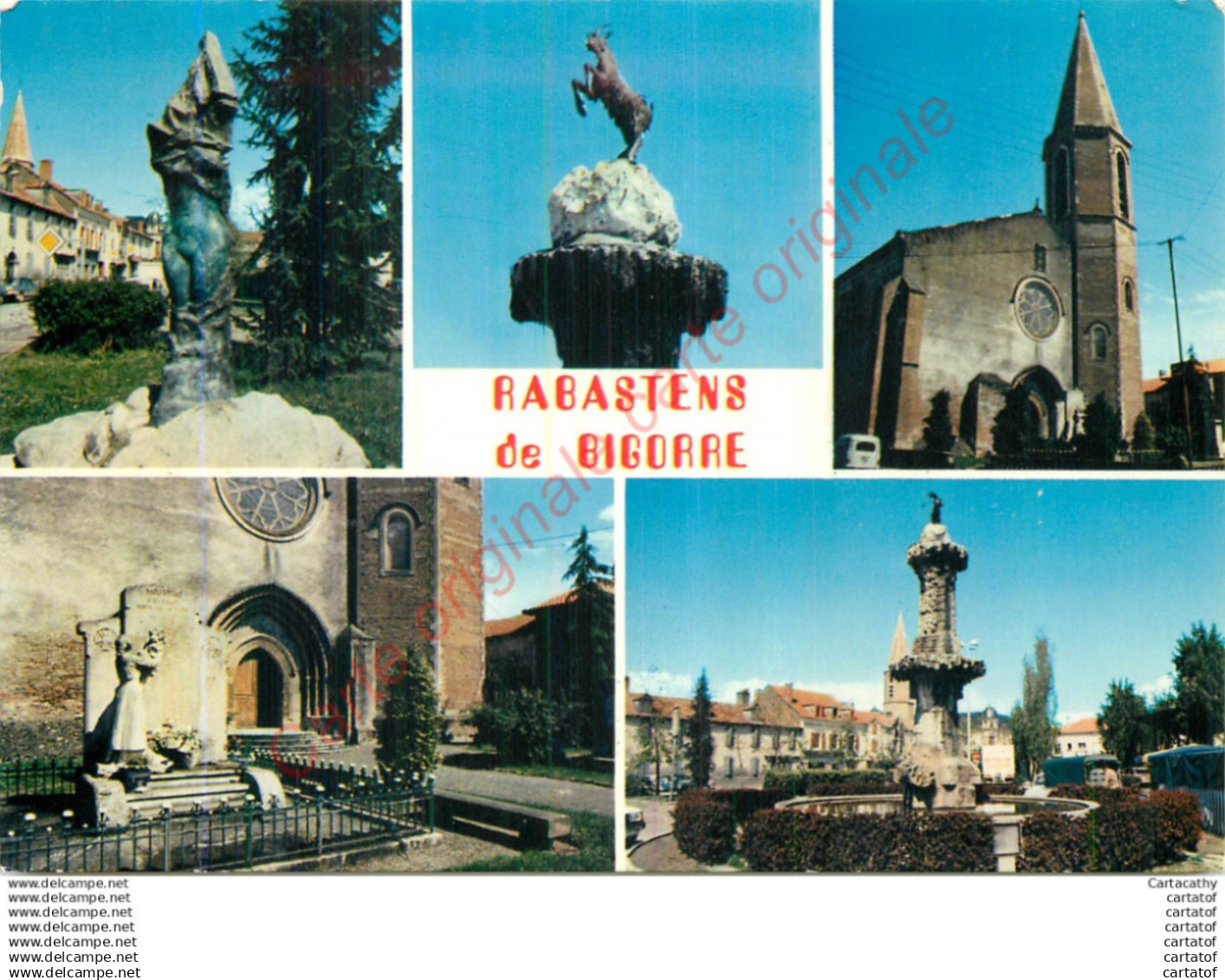 65.  RABASTENS DE BIGORRE . CP multivues .