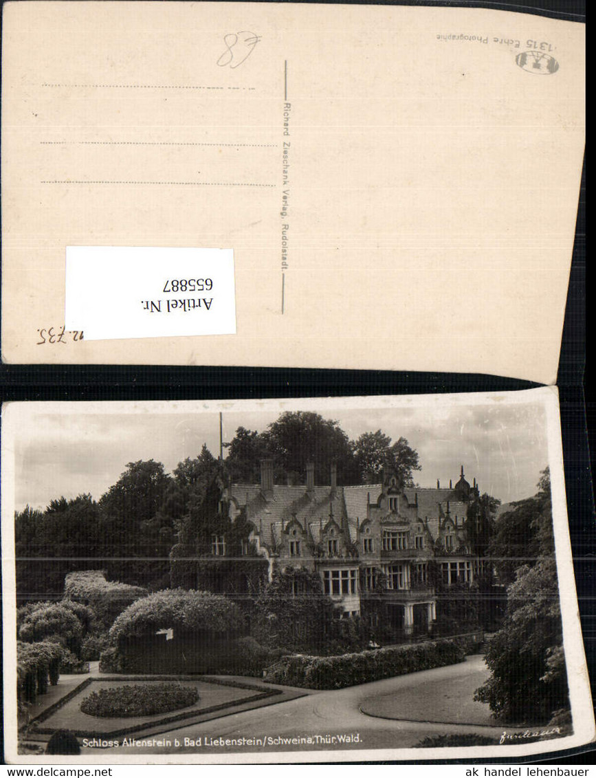 655887,Foto Ak Schloss Altenstein b. Bad Liebenstein Schweina Th&uuml;r. Wald