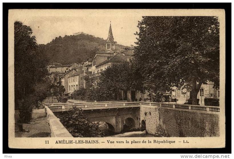 66 Amélie-les-Bains-Palalda pont sépia D66D K66009K C66003C RH064182