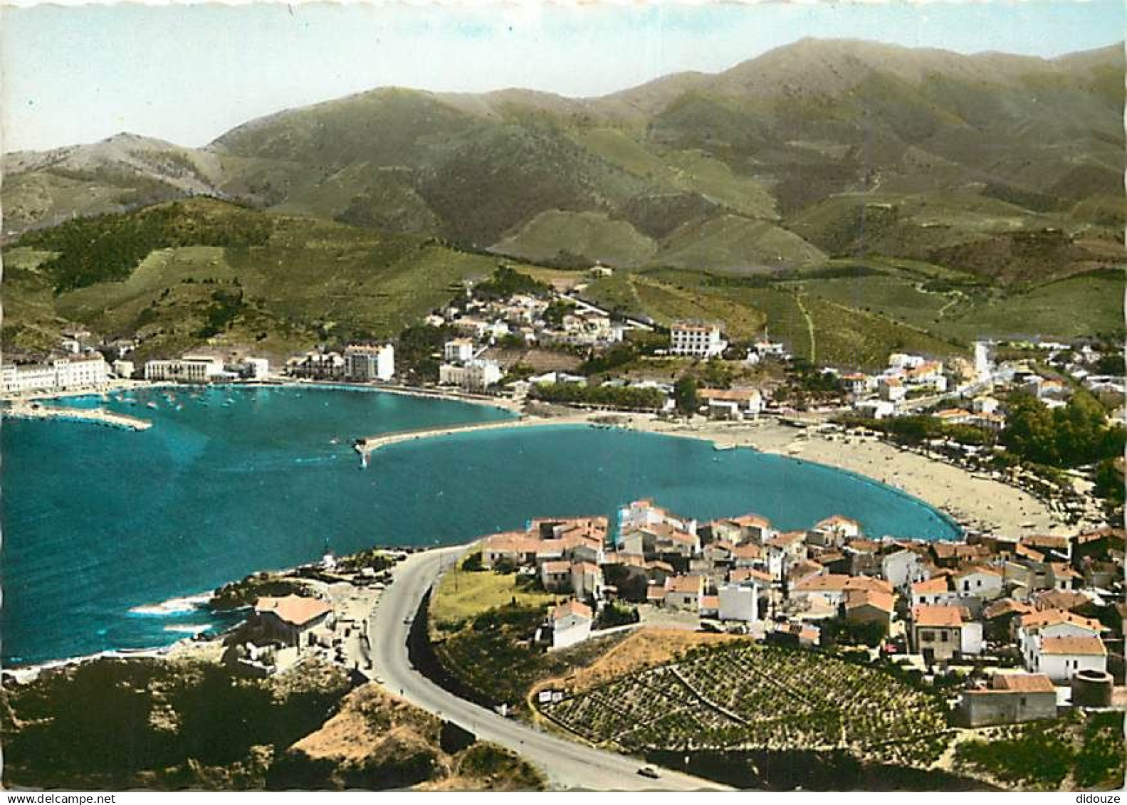 66 - Banyuls sur Mer - En avion au dessus de Banyuls sur Mer - Vue aérienne - CPSM grand format - Voir Scans Recto-Verso