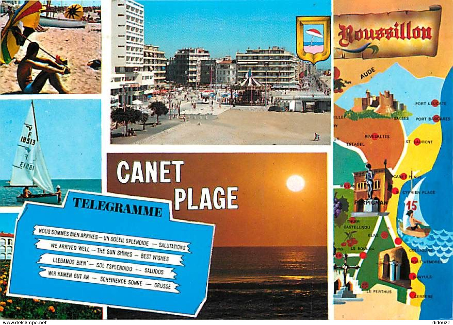 66 - Canet Plage - Multivues - CPM - Voir Scans Recto-Verso