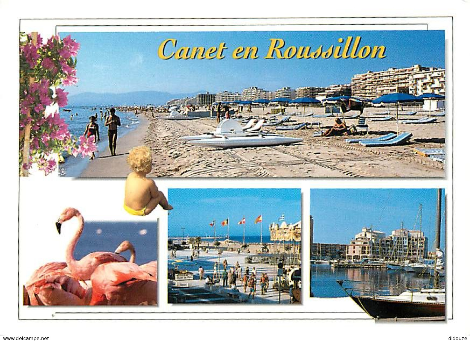 66 - Canet Plage - Multivues - Scènes de Plage - CPM - Voir Scans Recto-Verso