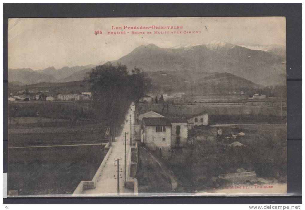 66 - Prades - Route de Molitg et le Canigou