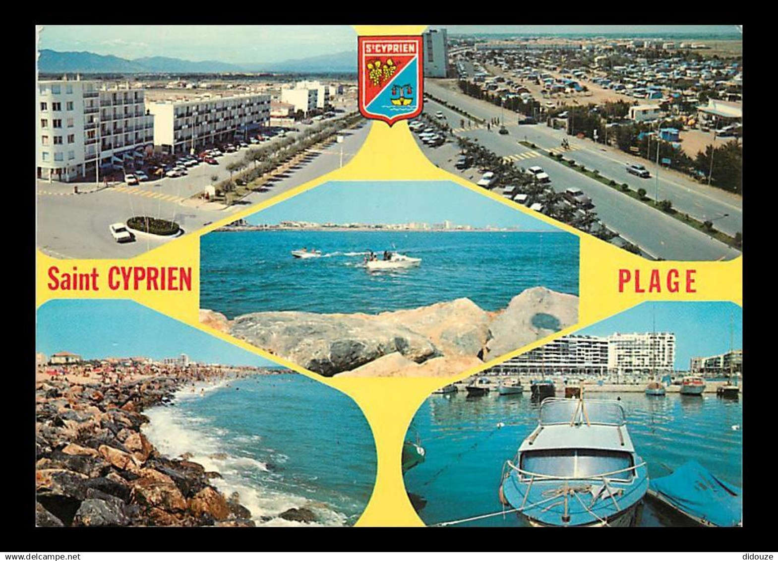 66 - Saint Cyprien - Multivues - Bateaux - Blasons - CPM - Voir Scans Recto-Verso