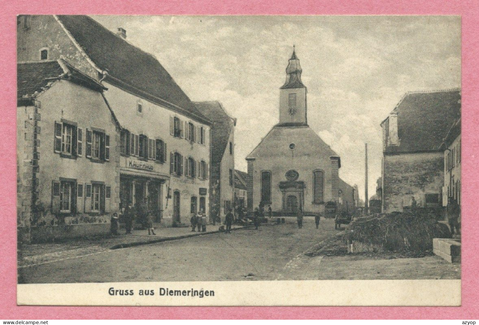 67 - Gruss aus DIEMERINGEN - Eglise - Kaufhaus