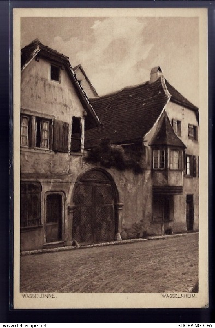 67 - Wasselonne - vieilles maisons - Non voyagé - Dos divisé