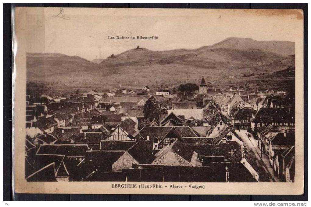 68  - Bergheim (Haut-Rhin - Alsace - Vosges) - Les Ruines de Ribeauvillé