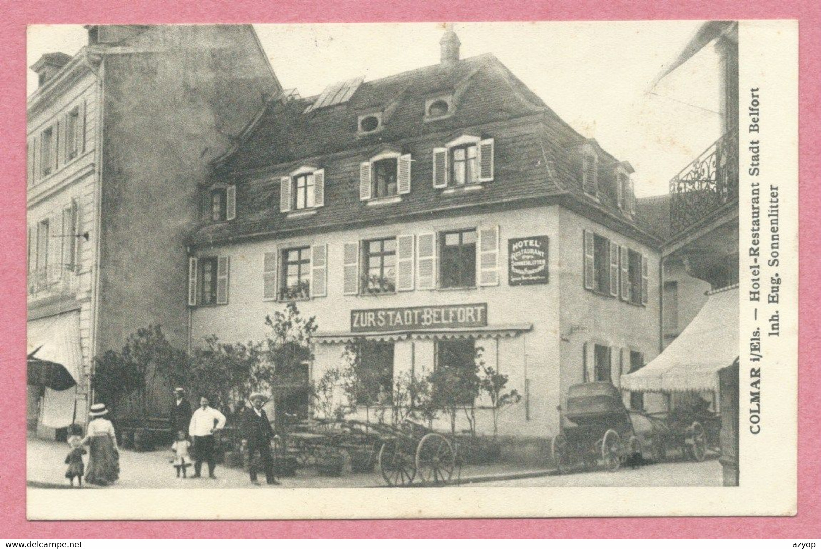 68 - COLMAR - Hotel - Restaurant Stadt BELFORT - Eugène SONNENLITTER