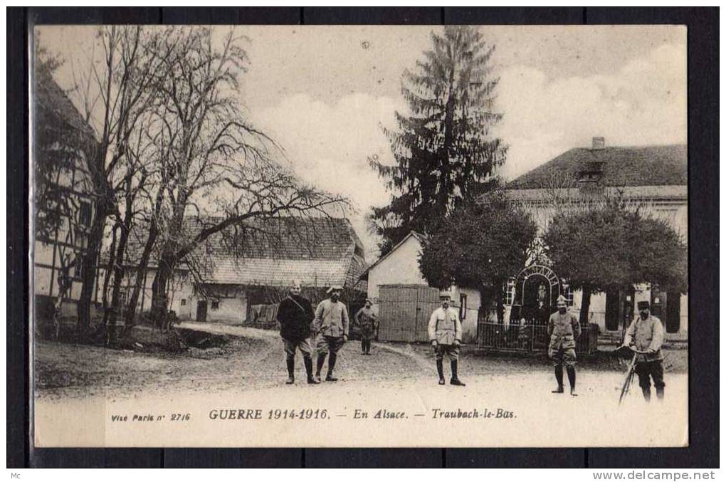 68 - Guerre 1914-1916 - En Alsace - Traubach-le-Bas - Hommes