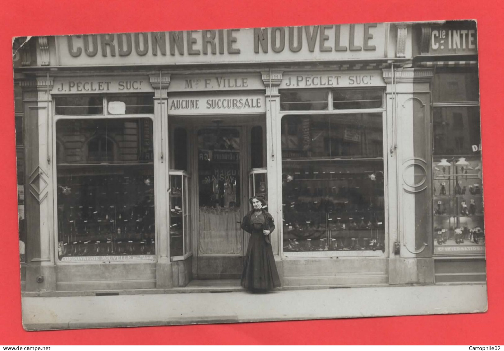 69 - Lyon 1 - Carte photo cordonnerie au 31 rue Paul Chenavard