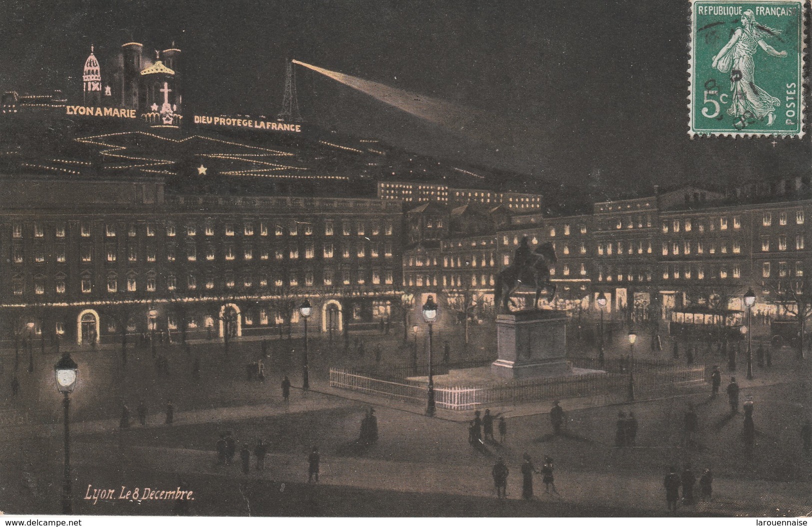 69 - LYON - Place Bellecour, le 8 décembre