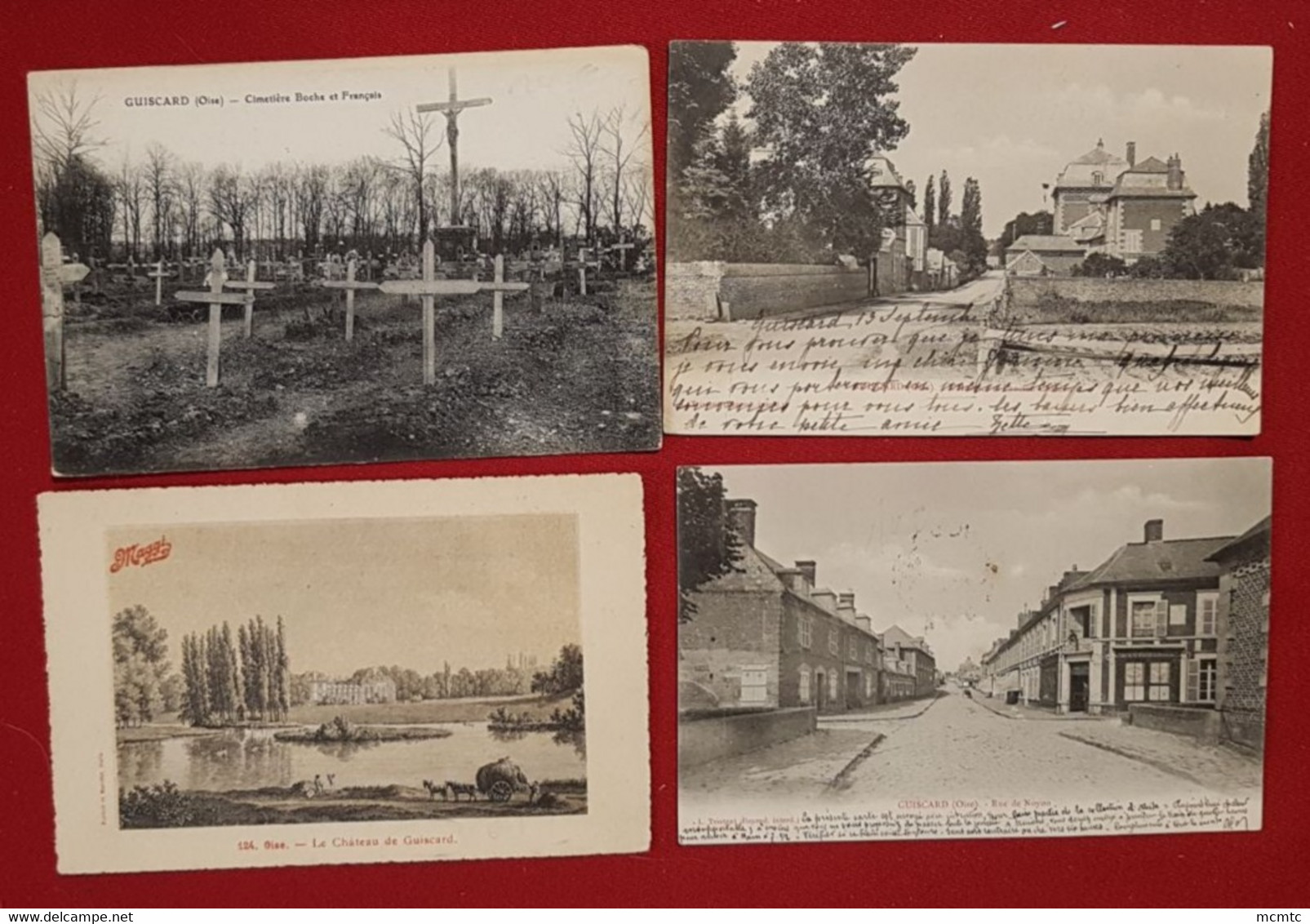 7 cartes -  Guiscard  -( 60. Oise)