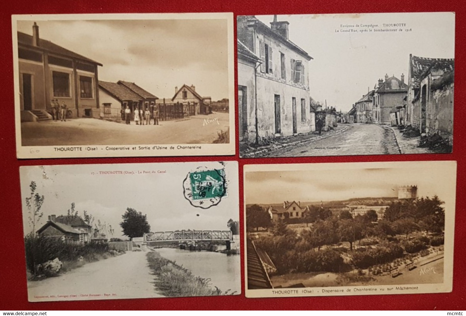 7  cartes -   Thourotte    -( 60. Oise )