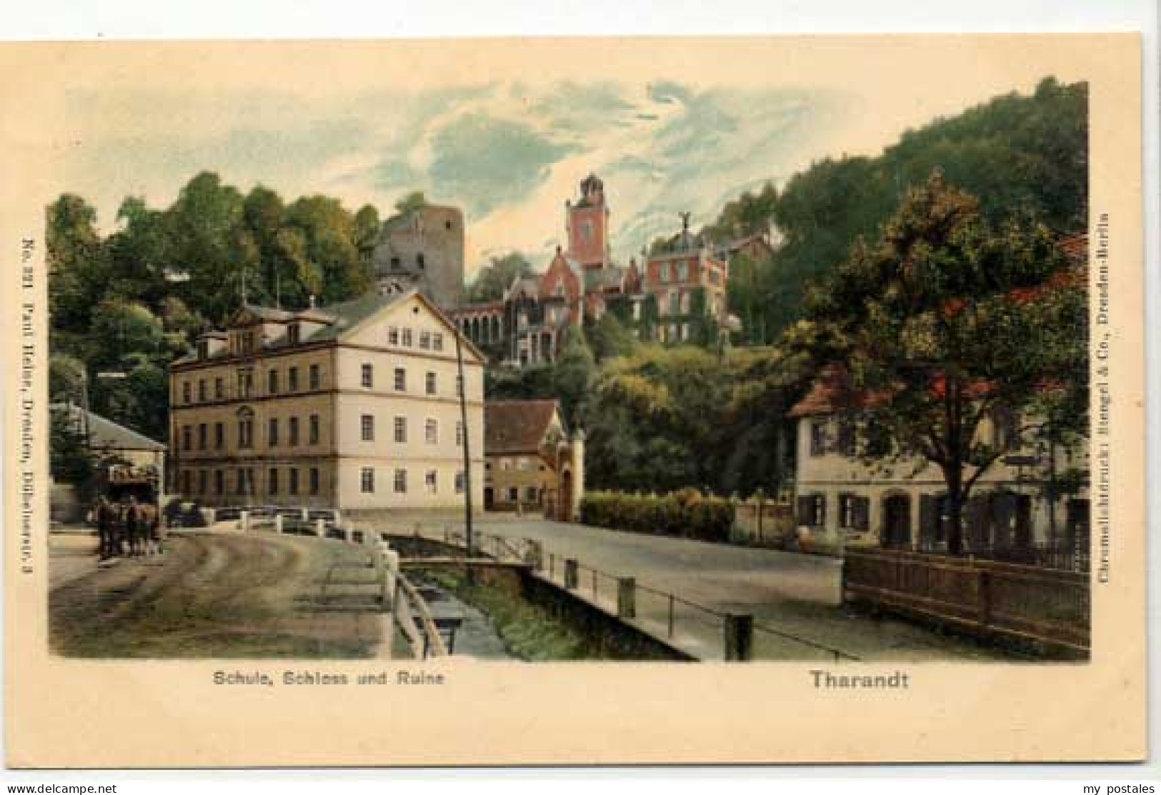 70060476 Tharandt Schule Schloss Ruine Tharandt