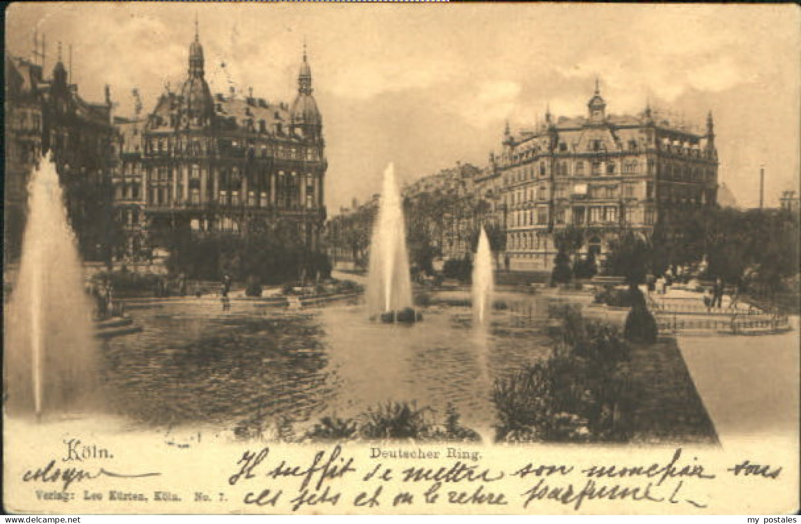 70078572 Koeln Rhein Koeln Deutscher Ring x 1904 Koeln Rhein