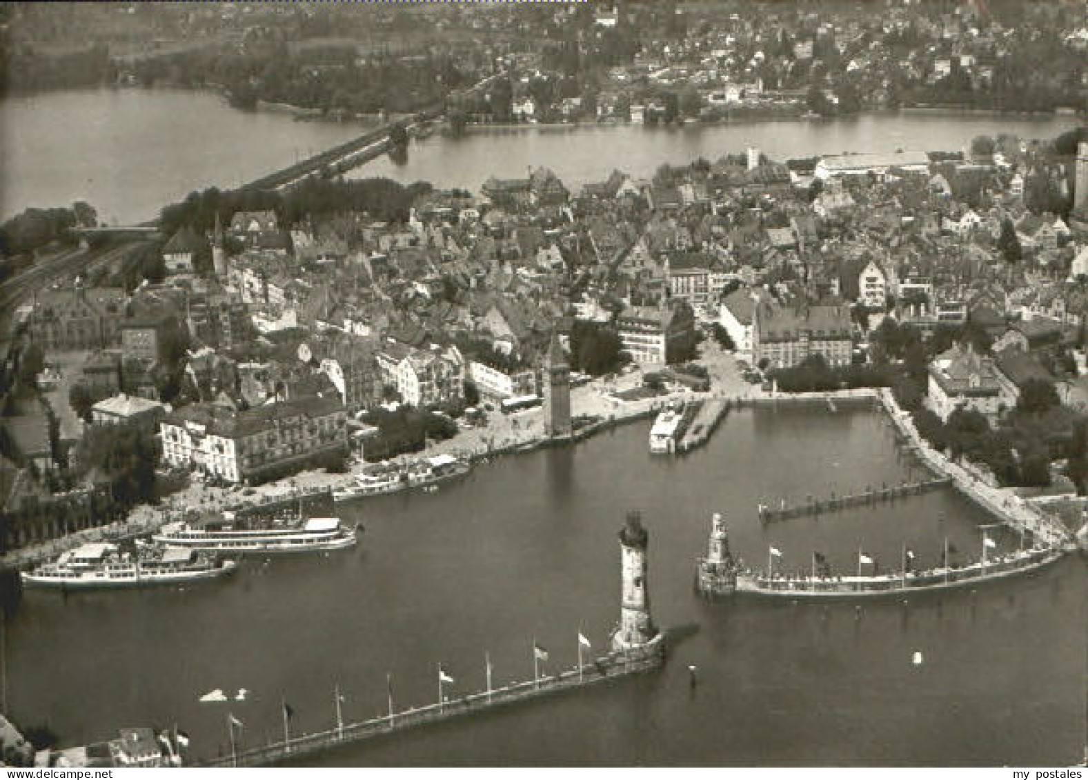 70078719 Lindau Bodensee Lindau Bodensee Fliegeraufnahme x 1957 Lindau