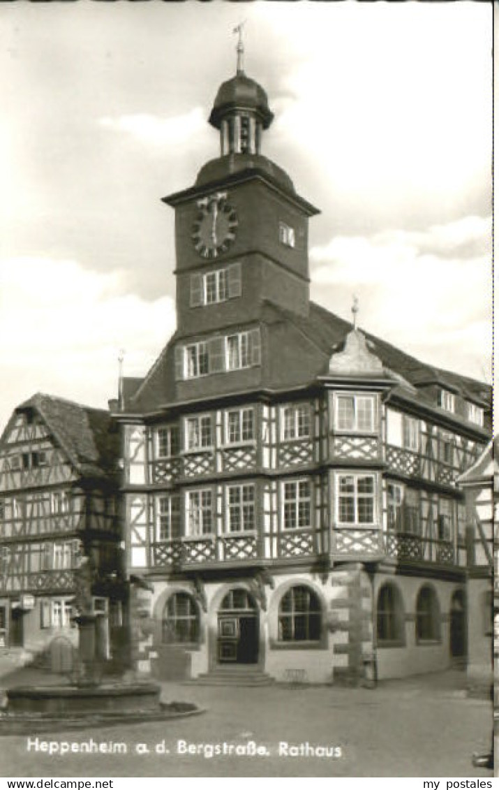 70080210 Heppenheim Bergstrasse Heppenheim Rathaus