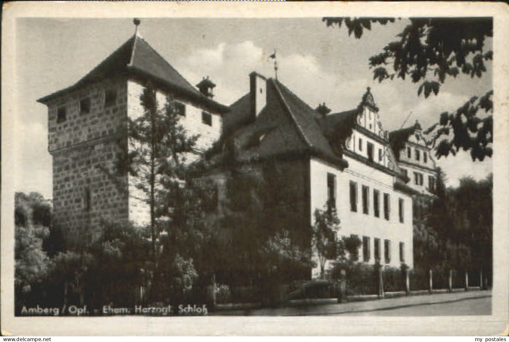 70080726 Amberg Oberpfalz Amberg Schloss Feldpost x 1944 Amberg