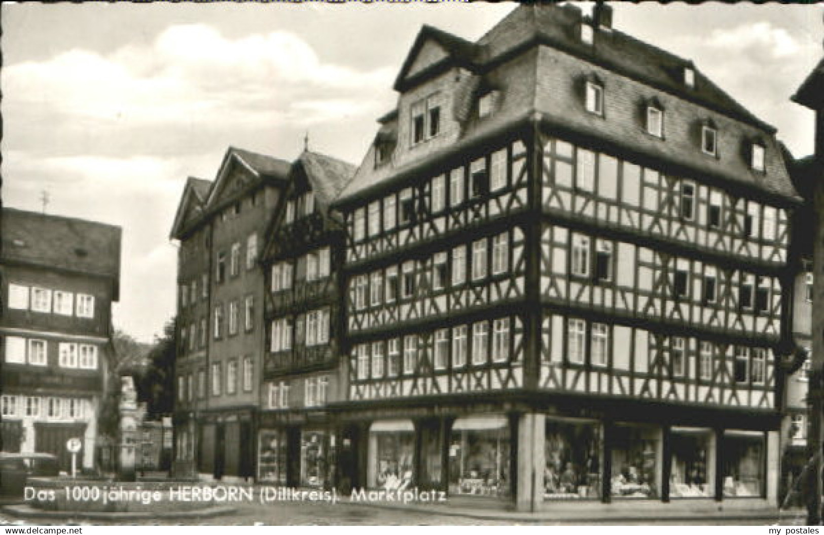 70080773 Herborn Hessen Herborn Marktplatz x 1964