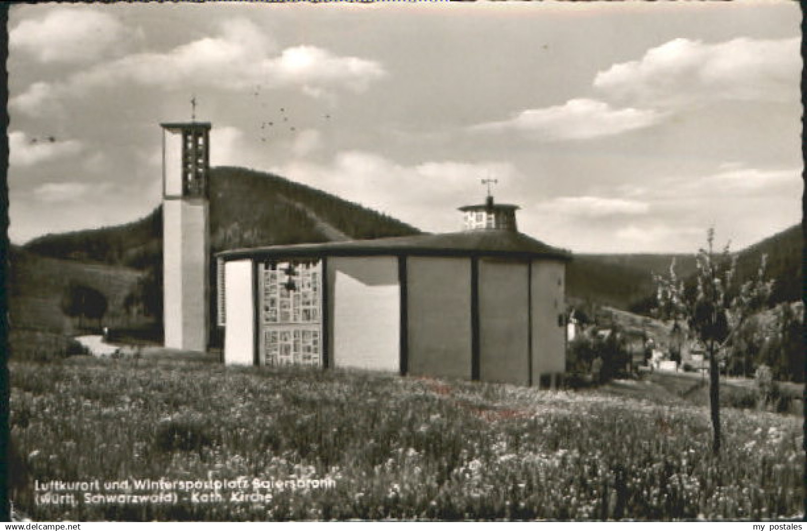 70081122 Baiersbronn Schwarzwald Baiersbronn Kirche x 1960 Baiersbronn