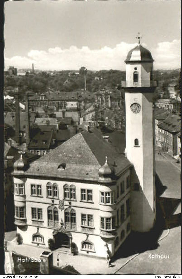 70082472 Hof Saale Hof / Saale Rathaus x 1963 Hof