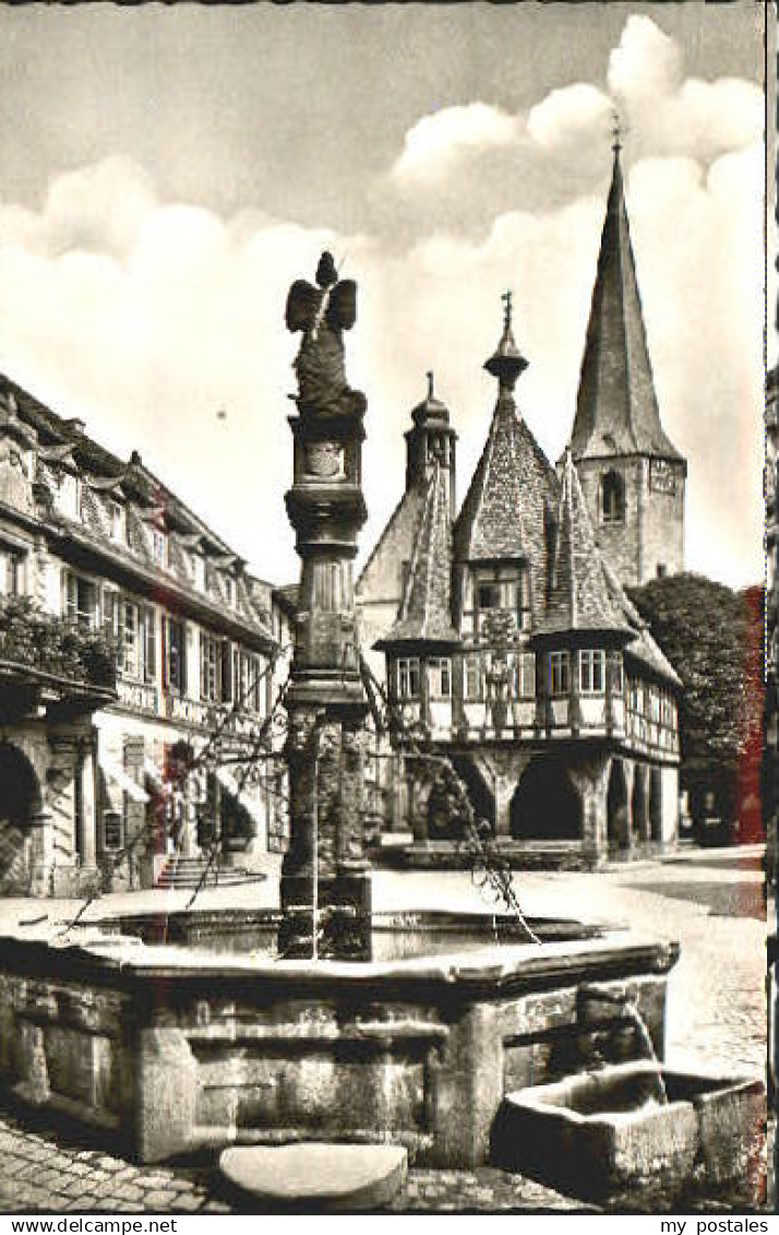 70083044 Michelstadt Michelstadt i. Odw. Rathaus Brunnen   Michelstadt