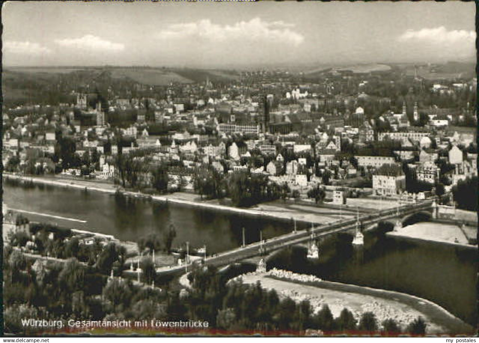 70083829 Wuerzburg Wuerzburg Bruecke x 1956 Wuerzburg