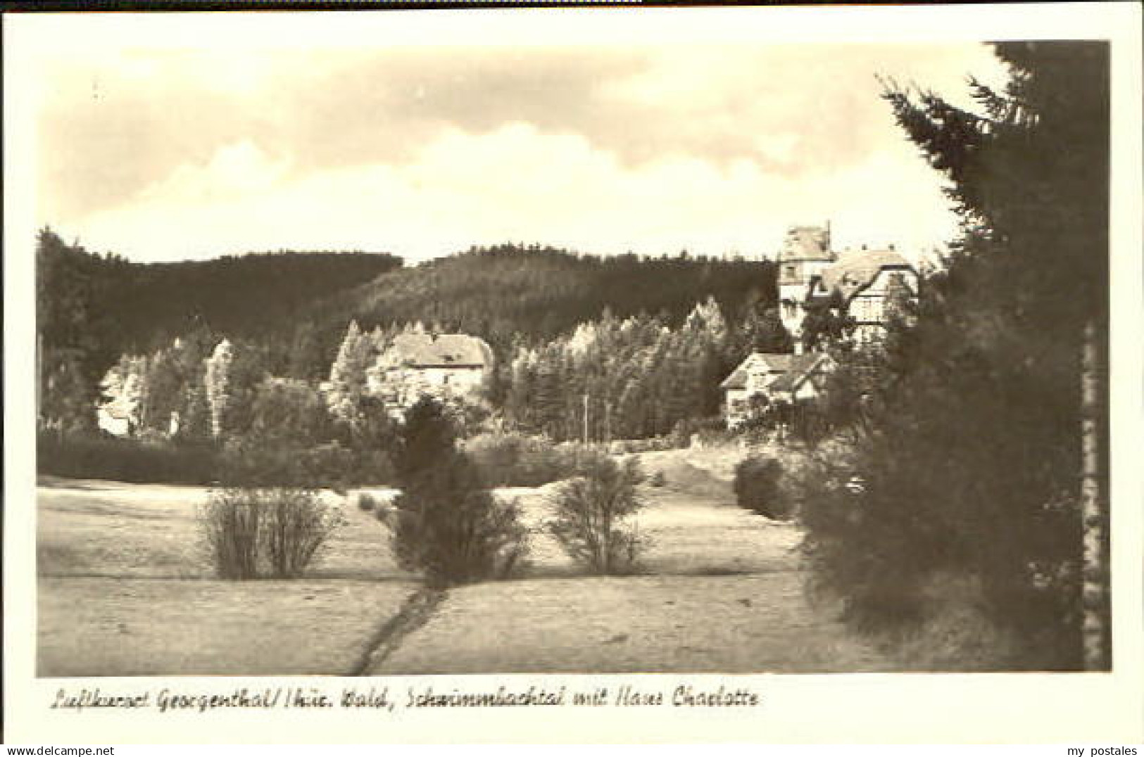 70084411 Georgenthal Georgenthal Thuer. Wald Schwimmbachtal Haus Charlotte