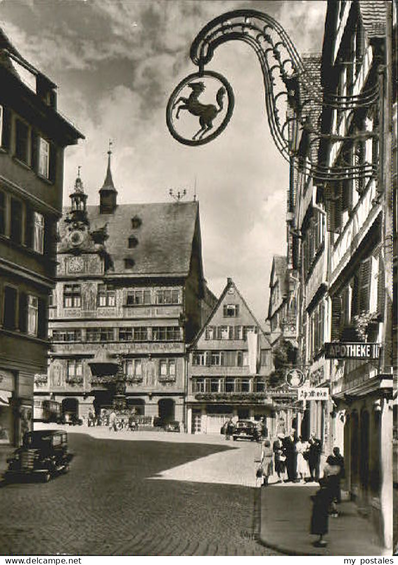 70084481 Tuebingen Tuebingen Marktplatz Rathaus Tuebingen