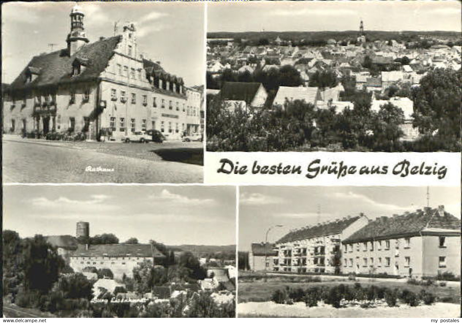 70087314 Belzig Belzig Rathaus Burg Goethestrasse x 1975