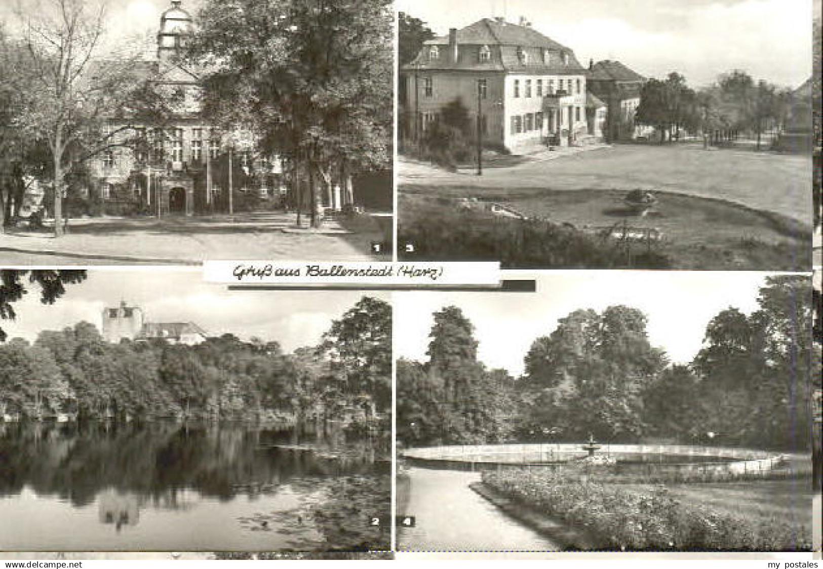 70088478 Ballenstedt Ballenstedt Rathaus Schule Allee Park o