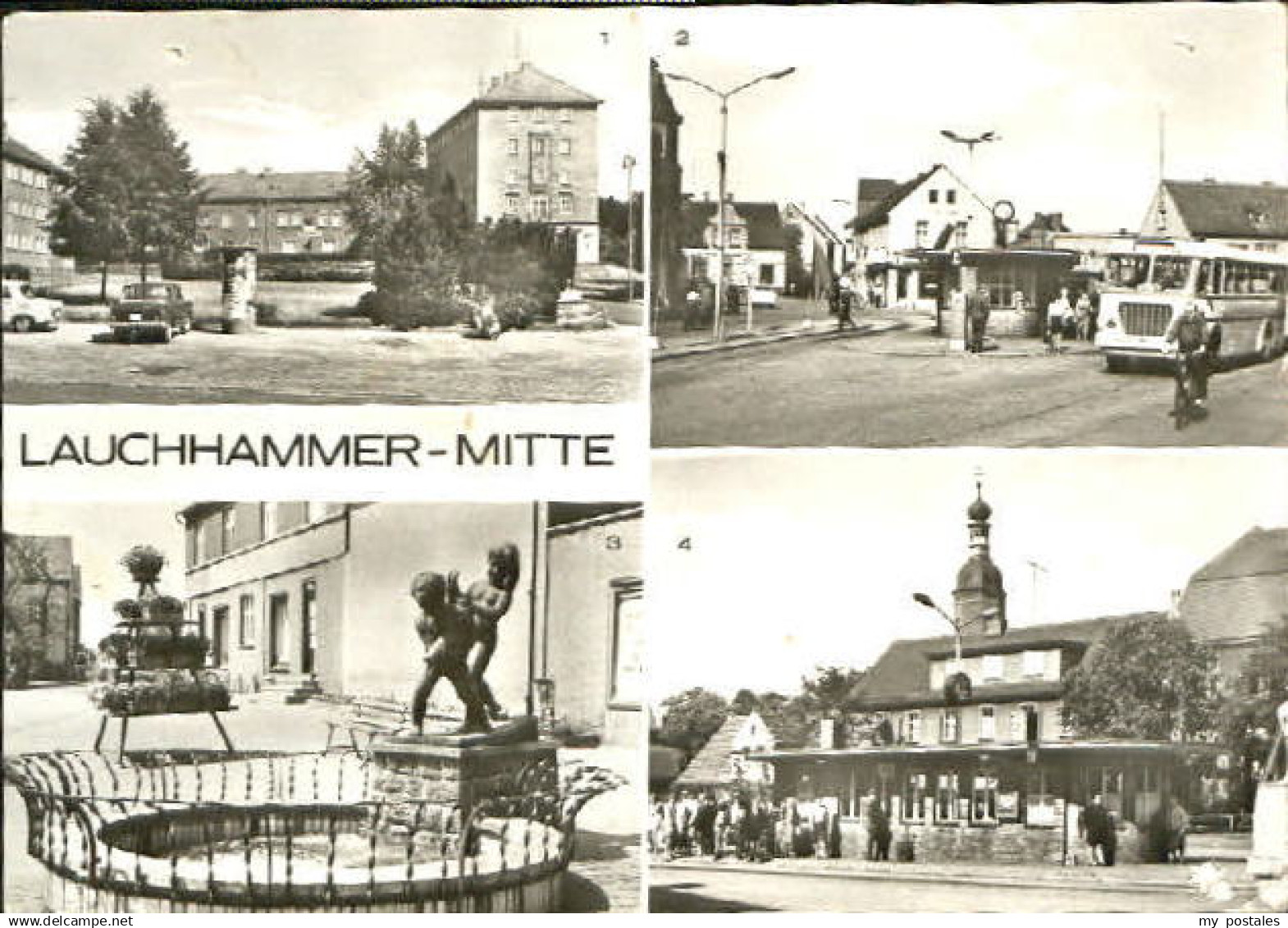 70088737 Lauchhammer Mitte Bahnhof Platz x 1960