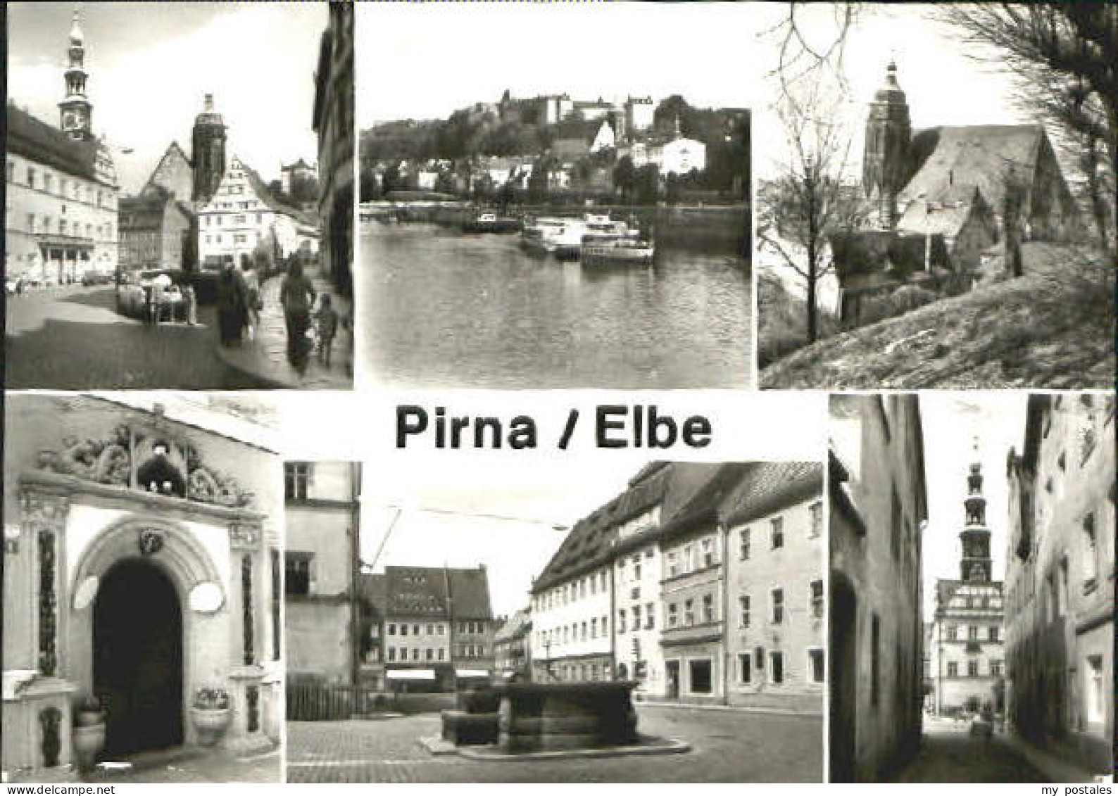 70089395 Pirna Pirna Markt Schloss Hotel Rathaus x 1983 Pirna