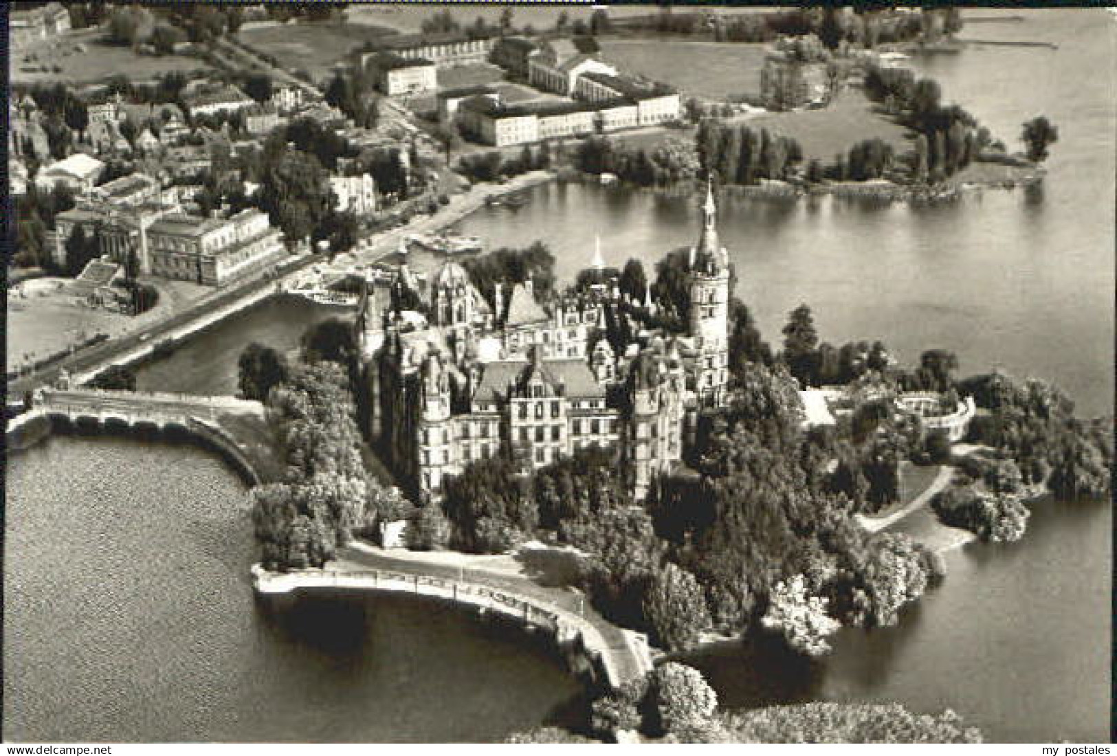 70089506 Schwerin Mecklenburg Schwerin Schloss Fliegeraufnahme