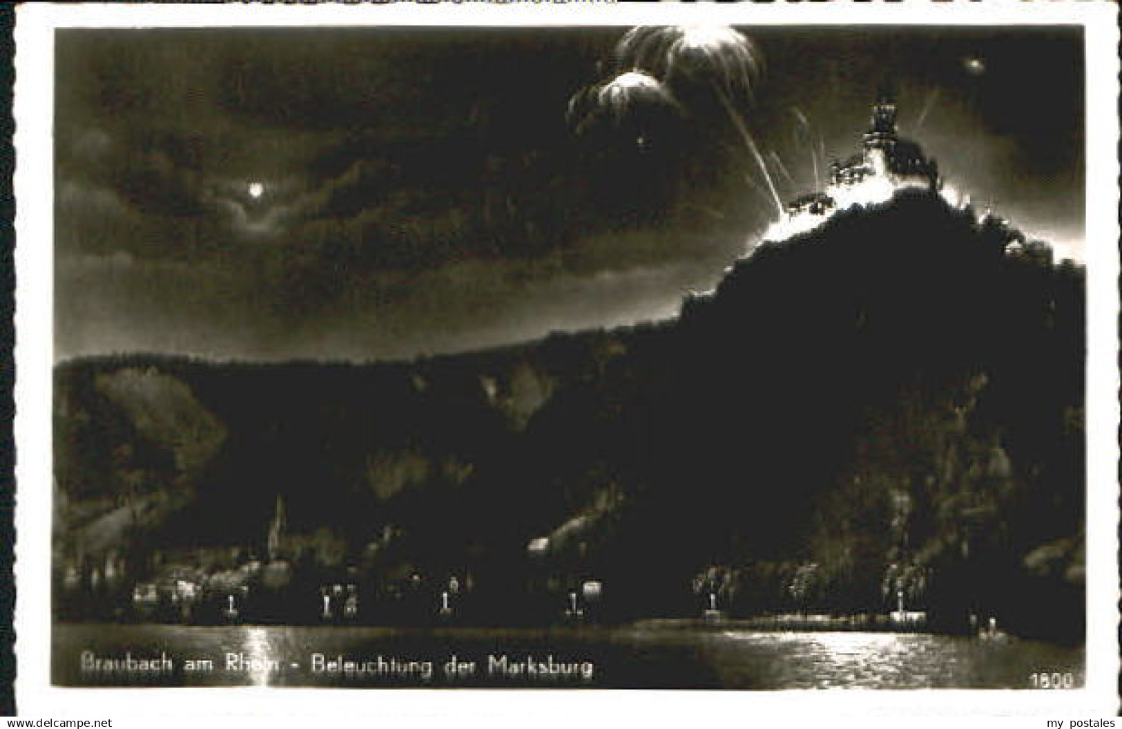 70090584 Braubach Rhein Braubach Burg x 1958