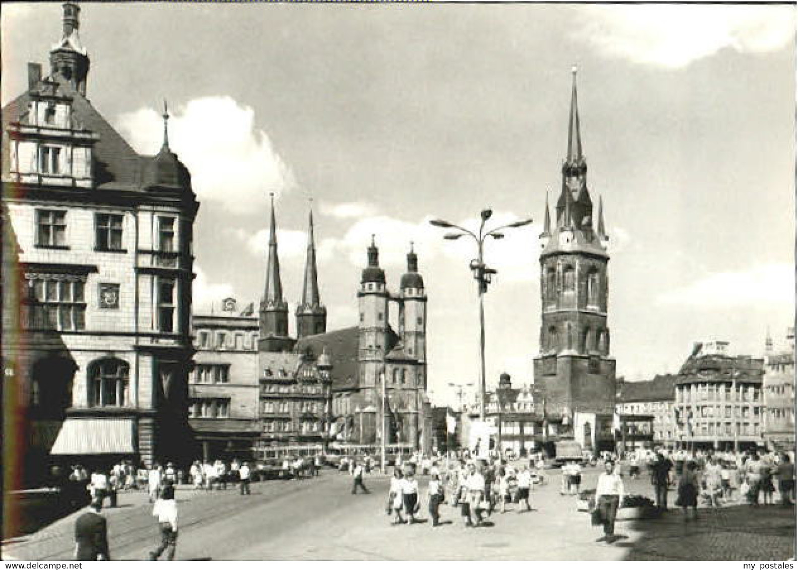 70092160 Halle Saale Halle Marktplatz o 1977 Halle