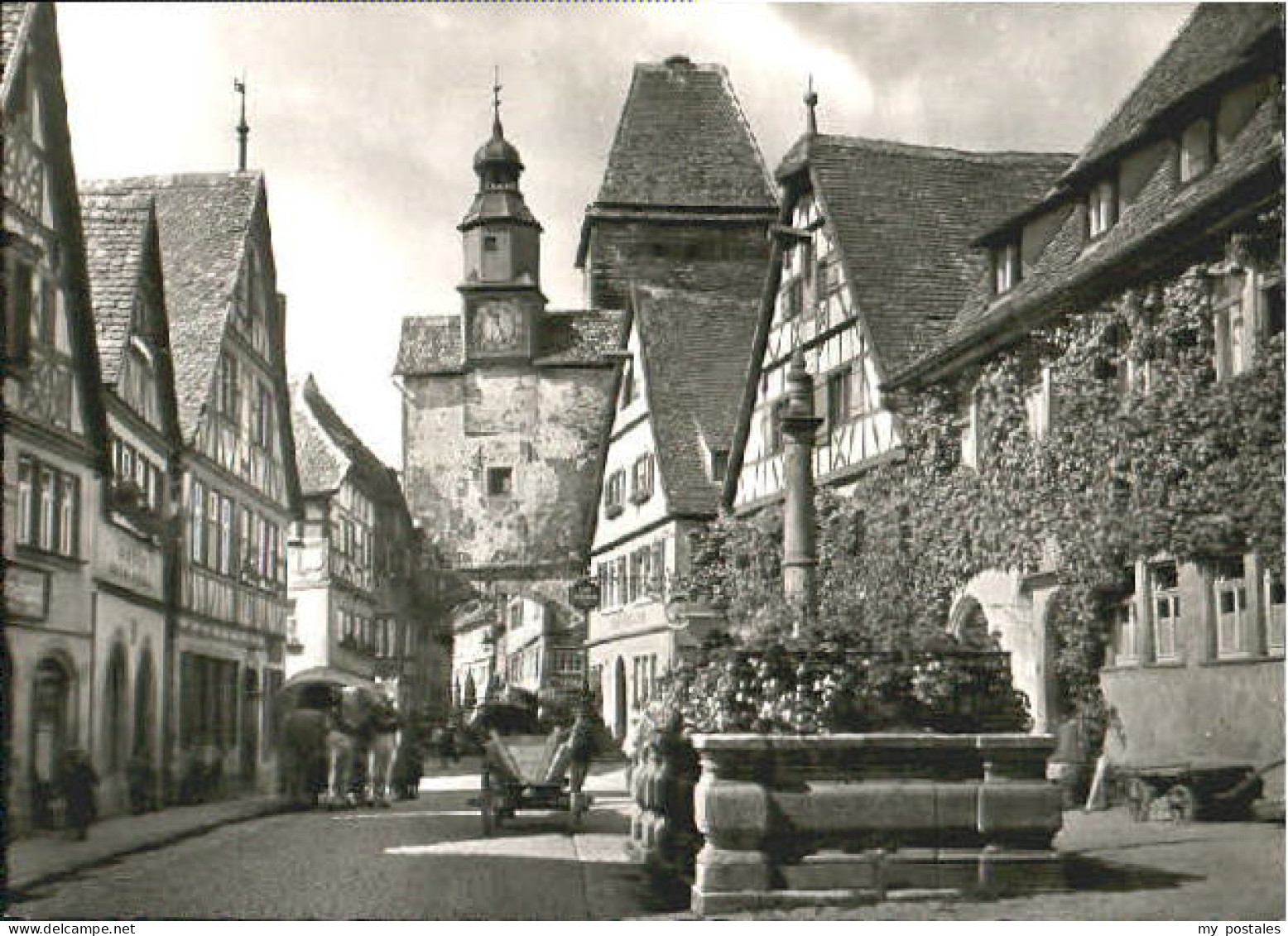 70094095 Rothenburg Tauber Rothenburg Tauber Roedergasse Markusturm Rothenburg