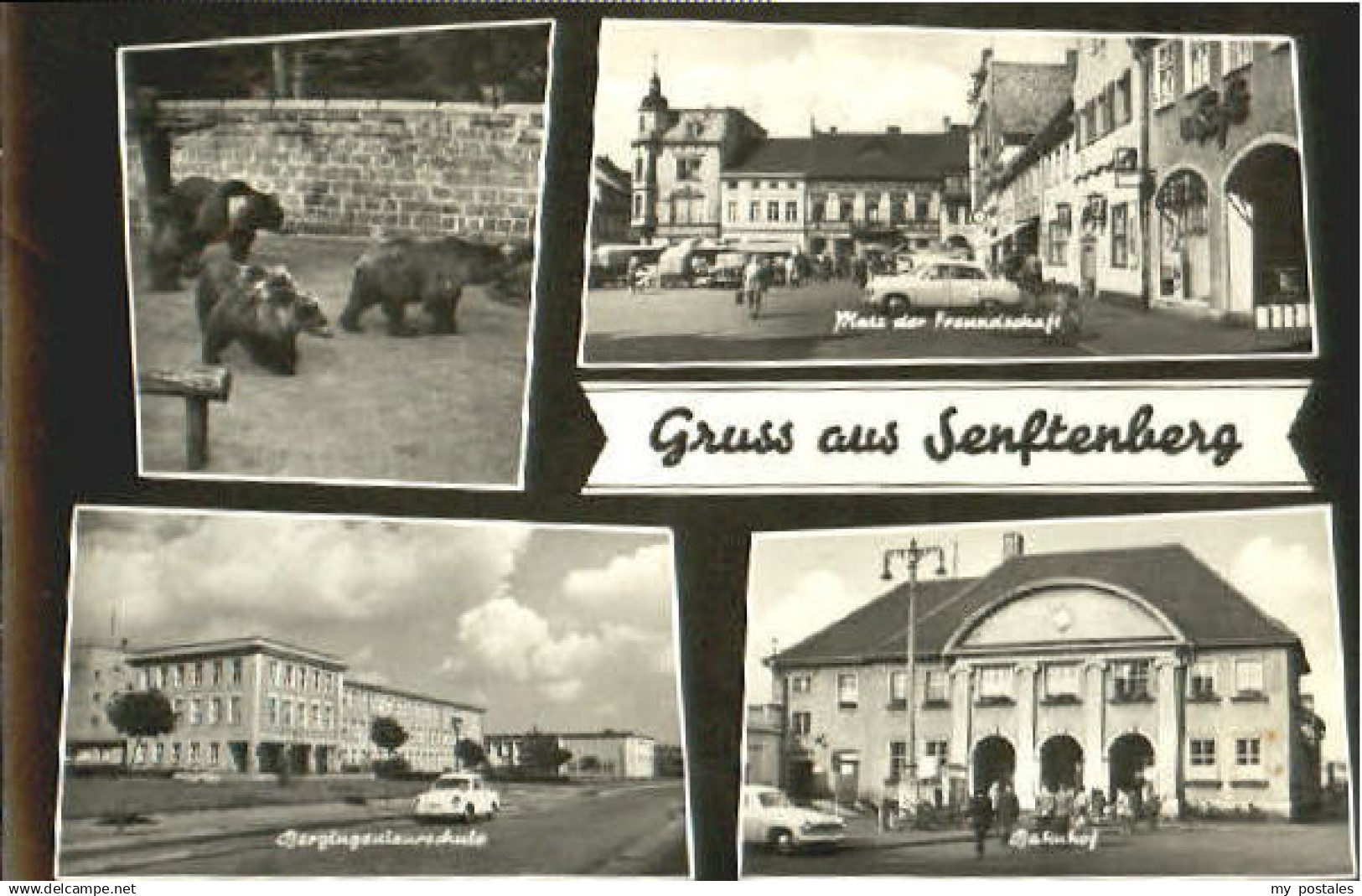 70094817 Senftenberg Niederlausitz Senftenberg Schule Bahnhof  x 1966 Senftenber