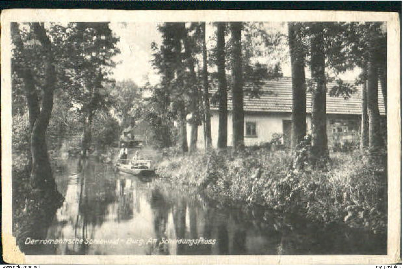 70095292 Burg Spreewald Burg Spreewald Scheidungsfliess ungelaufen ca. 1930