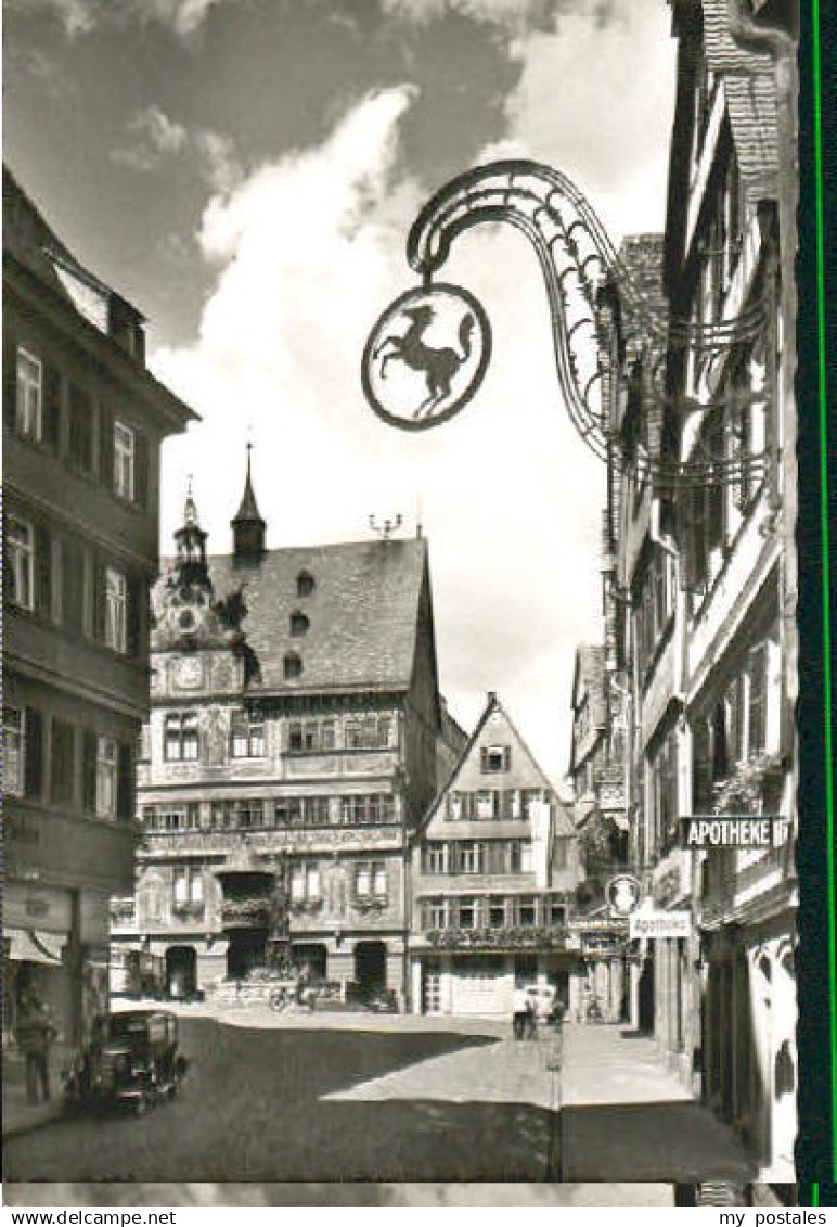 70095918 Tuebingen Tuebingen Marktplatz Rathaus Tuebingen