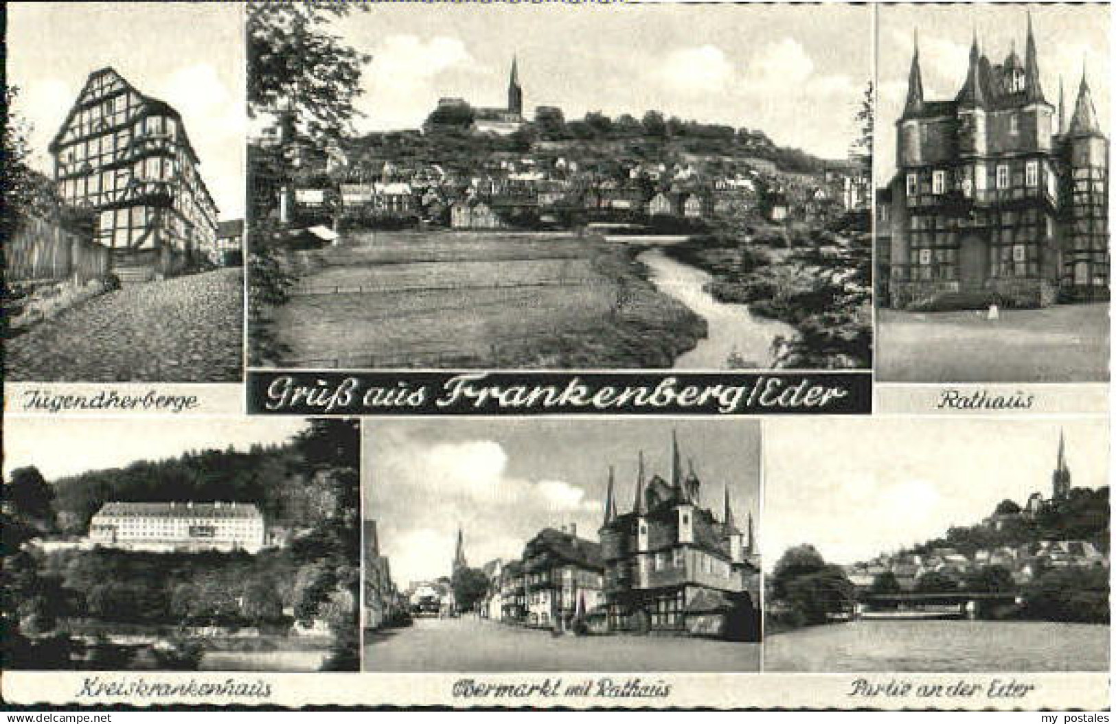 70097337 Frankenberg Eder Frankenberg Eder Jugendherberge Rathaus Markt Krankenh