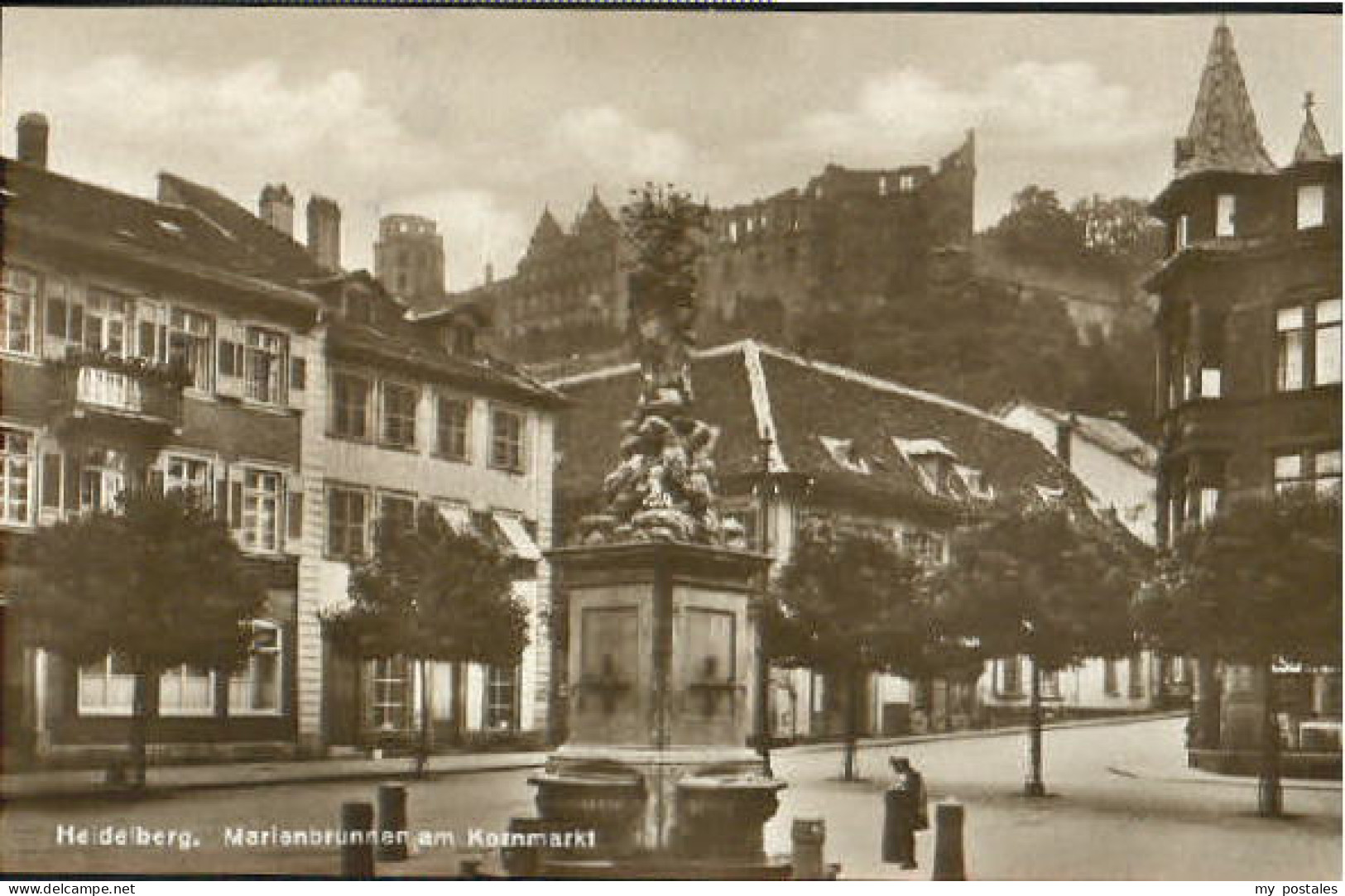 70100485 Heidelberg Neckar Heidelberg Marienbrunnen Kornmarkt   Heidelberg