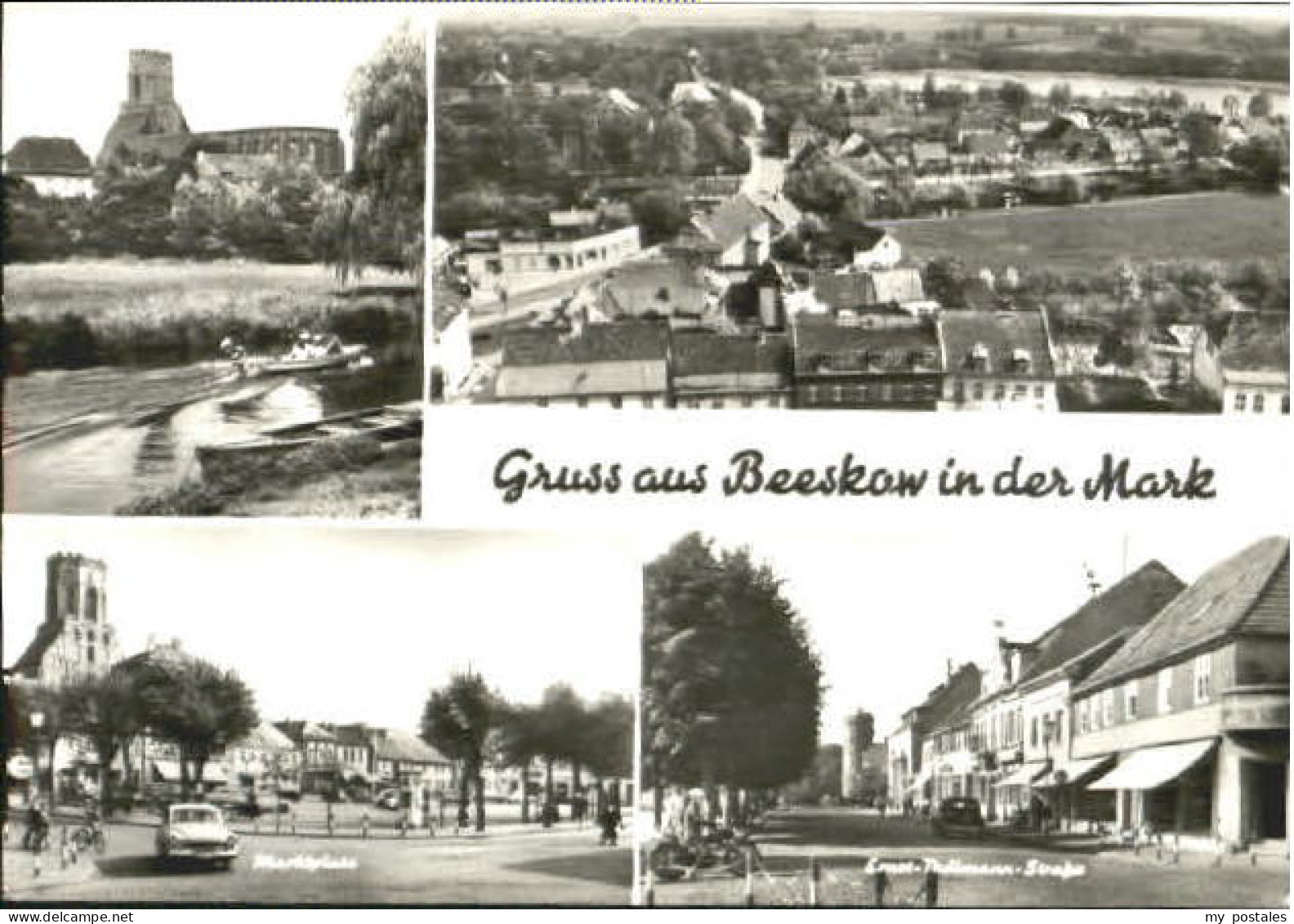 70101739 Beeskow Beeskow Marktplatz  x 1977 Beeskow