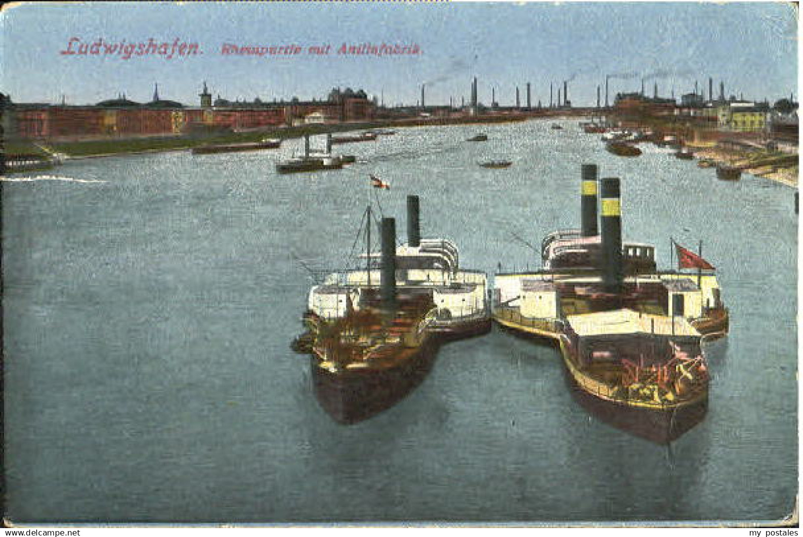 70102115 Ludwigshafen Rhein Ludwigshafen Rhein Fabrik ungelaufen ca. 1910