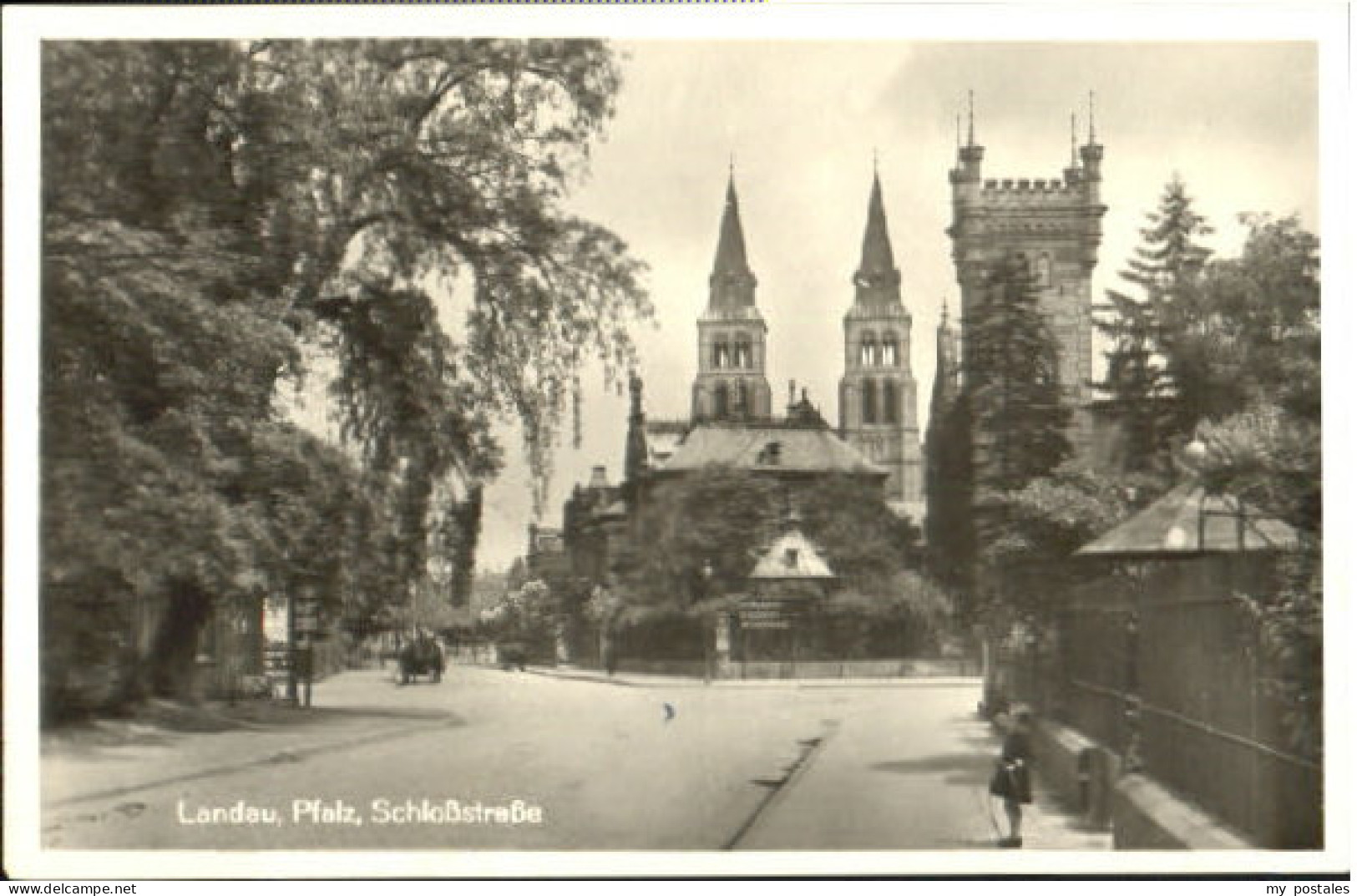 70104211 Landau Pfalz Landau Pfalz Schlossstrasse x 1949 Landau